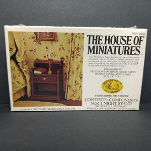 The House Of Miniatures Chippendale Night Stand Kit 40012  X-ACTO 1":1' Vintage